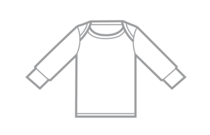 Seclar - Camiseta manga larga cuello americano
