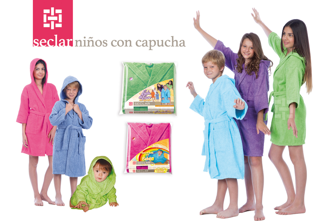 Bata Seclar para niños con capucha